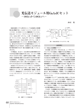 光伝送モジュール用GaAsICセット