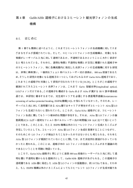 第 4 章 GaSb/AlSb 超格子におけるコヒーレント縦光学フォノンの生成