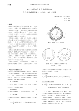 KKT を用いた軟質地盤対象の 孔内水平載荷試験におけるすべりの影響