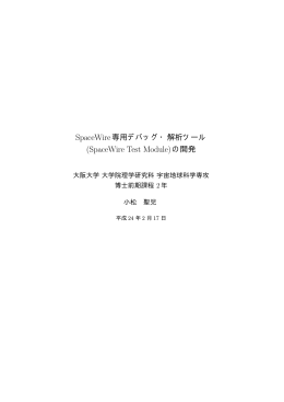 (SpaceWire Test Module)の開発
