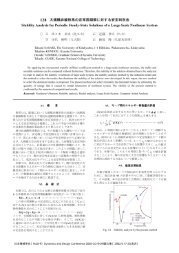 大規模非線形系の定常周期解に対する安定判別法
