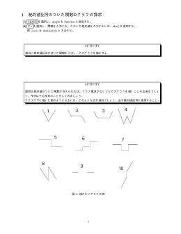 1 絶対値記号のついた関数のグラフの探求