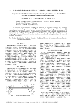 円板の境界条件の実験的同定法（非線形の非軸対称