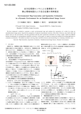 1A1-63-090 全方位視覚センサによる動環境での静止