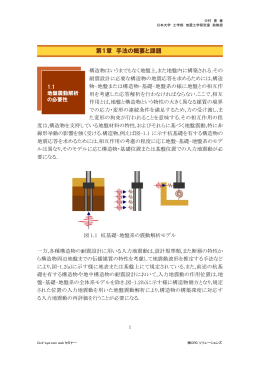 第1章 手法の概要と課題 第2章 地盤物性・構造のモデル化の現状と課題