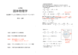 固体物理学