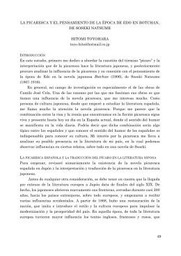 49 LA PICARESCA Y EL PENSAMIENTO DE LA &Eacute;POCA DE EDO