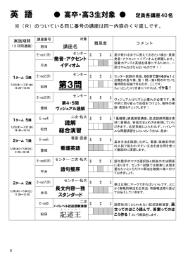 英 語 第3問