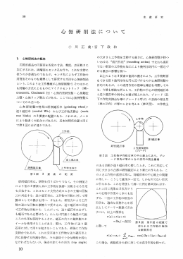 心 離 研 削 法 に つ い て