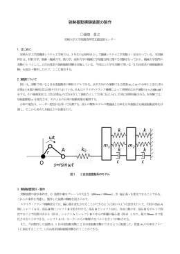 強制振動実験装置製作 - 宮崎大学工学部技術センター