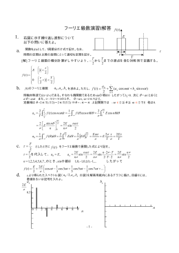 フーリエ級数I解答