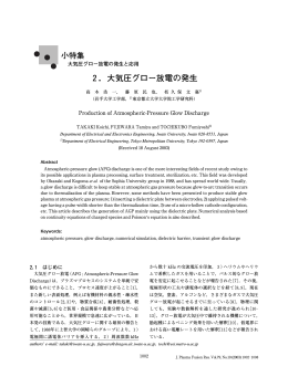 2．大気圧グロー放電の発生