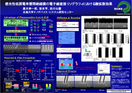 感光性低誘電率層間絶縁膜の電子線直接リソグラフィにおける酸拡散効果