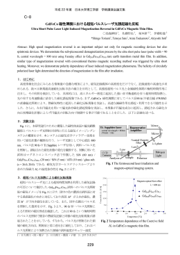 高速磁化反転 - 日本大学理工学部