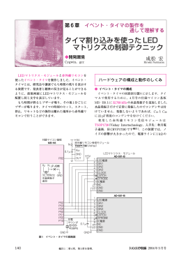 タイマ割り込みを使った LED マトリクスの制御テクニック