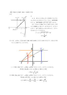 【1】早稲田大学基幹・創造・先進理工学部 [Ⅰ] ① 点 A , B