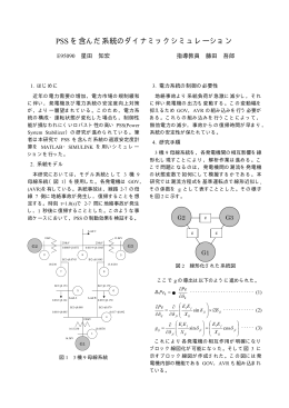 PSS を含んだ系統のダイナミックシミュレーション