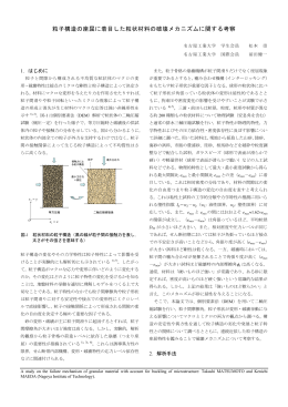 粒子構造の座屈に着目した粒状材料の破壊メカニズムに関する考察
