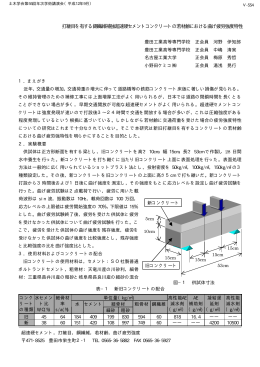 打継目を有する鋼繊維補強超速硬セメントコンクリートの若材