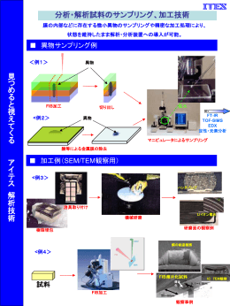 前処理加工・観察技術サービス技術資料