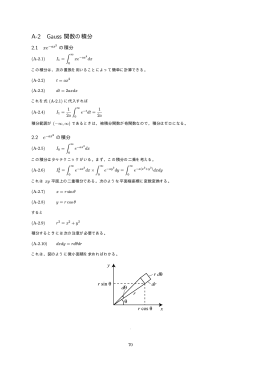 A-2 Gauss 関数の積分