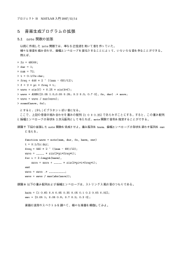 5 音楽生成プログラムの拡張