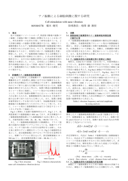 ナノ振動による細胞刺激に関する研究