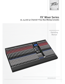 FX&trade; Mixer Series - AV