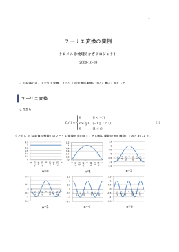 フーリエ変換の実例 - maxwell.jp