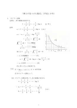 「博士の見つけた数式」（平成19年）