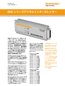 REE シリーズデジタルインターポレイター - Renishaw resource centre