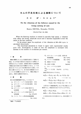 カムの不良切削による振動について