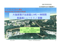 大強度陽子加速器(JHF) - K2K