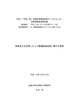 報告書 - [SCOPE] 一般財団法人 港湾空港総合技術センター