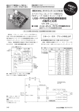 USB−FPGA信号処理実験基板 の製作と応用