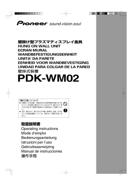 PDK-WM02 - Pioneer Electronics