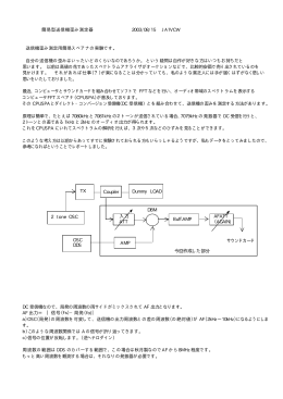 簡易型送信機歪み測定器