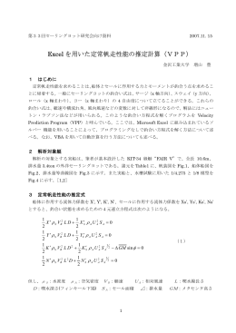 Excelによるセーリングヨットの帆走性能計算（VPP）