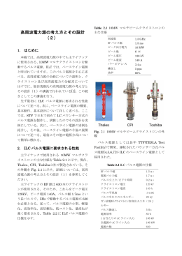 高周波電力源の考え方とその設計