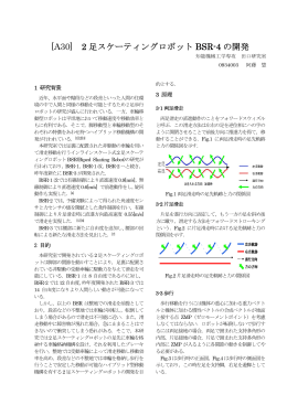 [A30] 2 足スケーティングロボット BSR