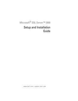 Setup and Installation Guide