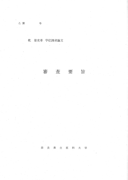 審査要旨 - GINMU