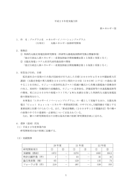 平成23年度版 - 新エネルギー・産業技術総合開発機構