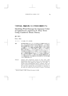 full text ( Japanese with English abstract )