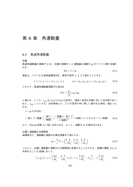 第 6 章 角運動量