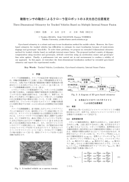 複数センサの融合によるクローラ型ロボットの 3次元