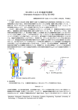 3D-XRDによる結晶組織の3D観察 - SPring-8