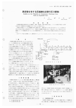 日立評論1962年6月号:異径管を有する圧縮機吐出管の圧力脈動
