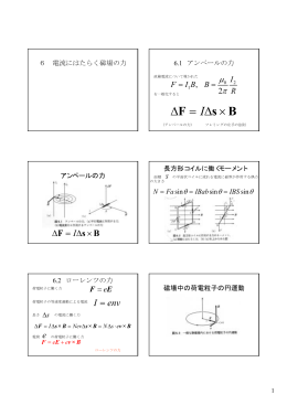 F s B = &times; I