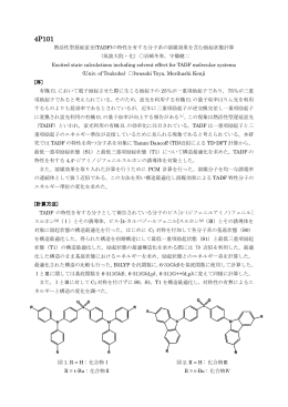 熱活性型遅延蛍光(TADF)の特性を有する分子系の溶媒